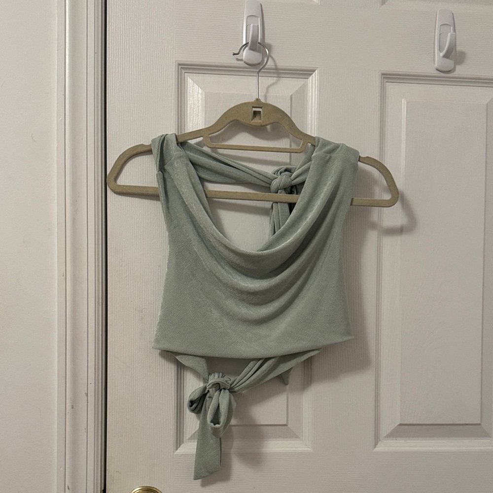 Elegant Sage Green Women's Top